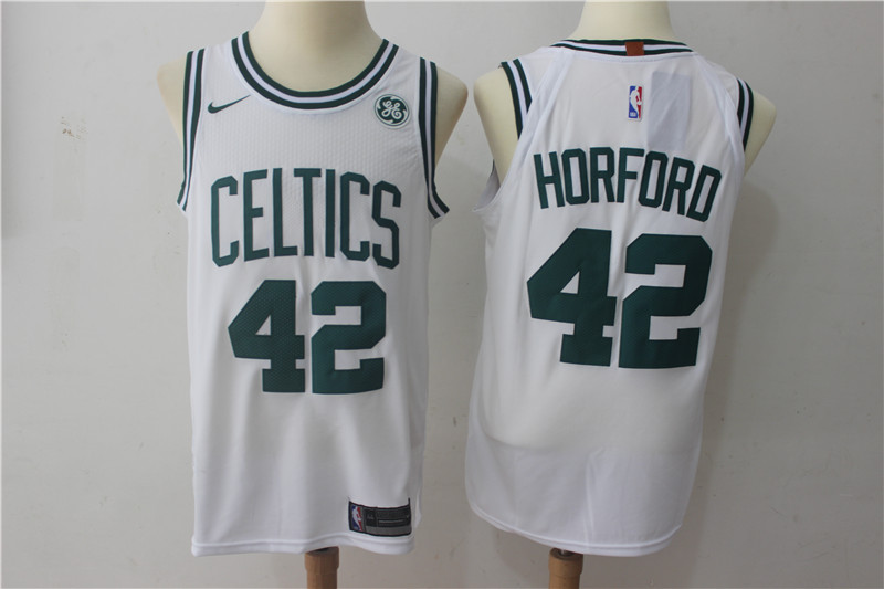 Men Boston Celtics 42 Horford White Game Nike NBA Jerseys